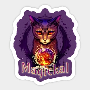 Psychic Cat Sticker